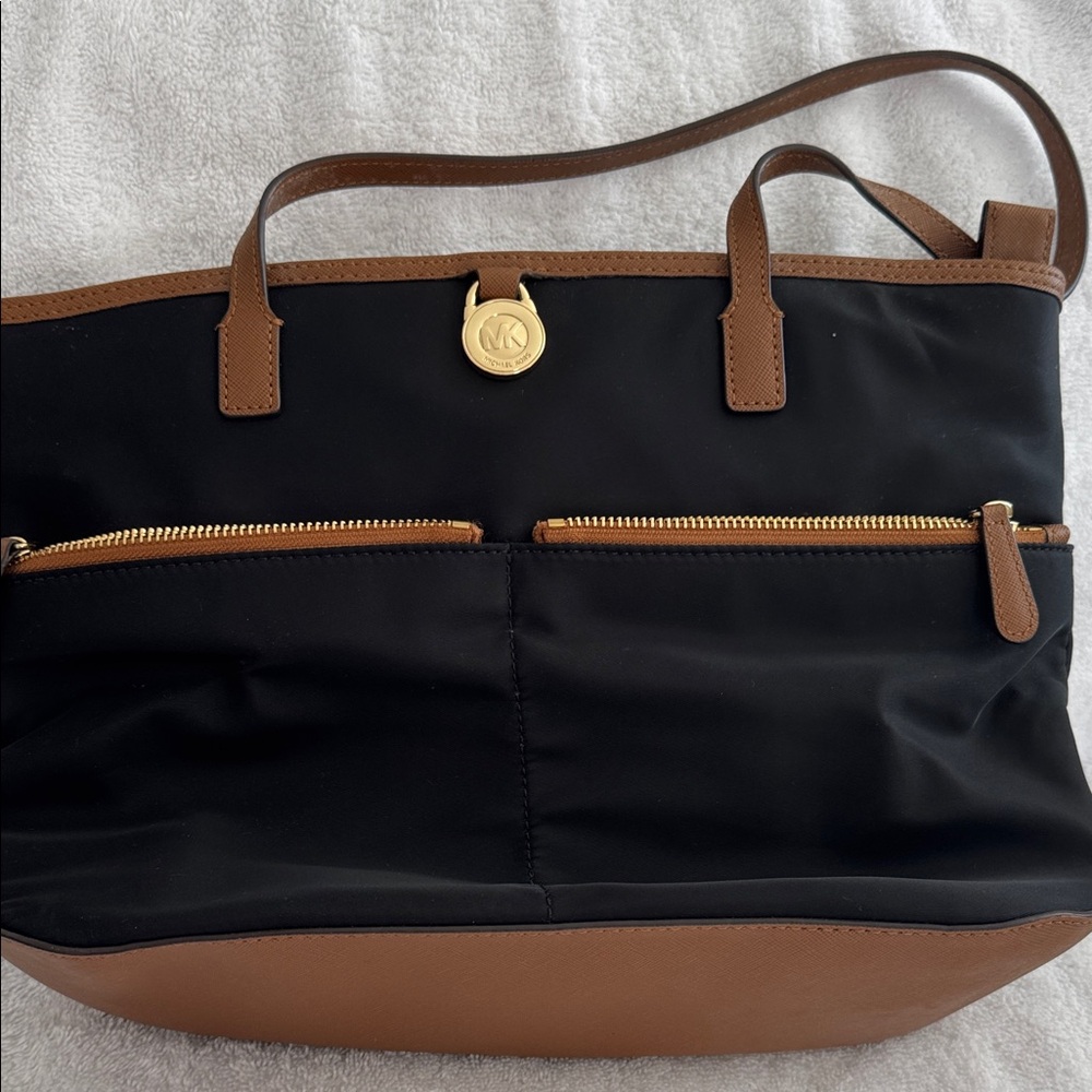 Michael Kors Black and Brown Tote